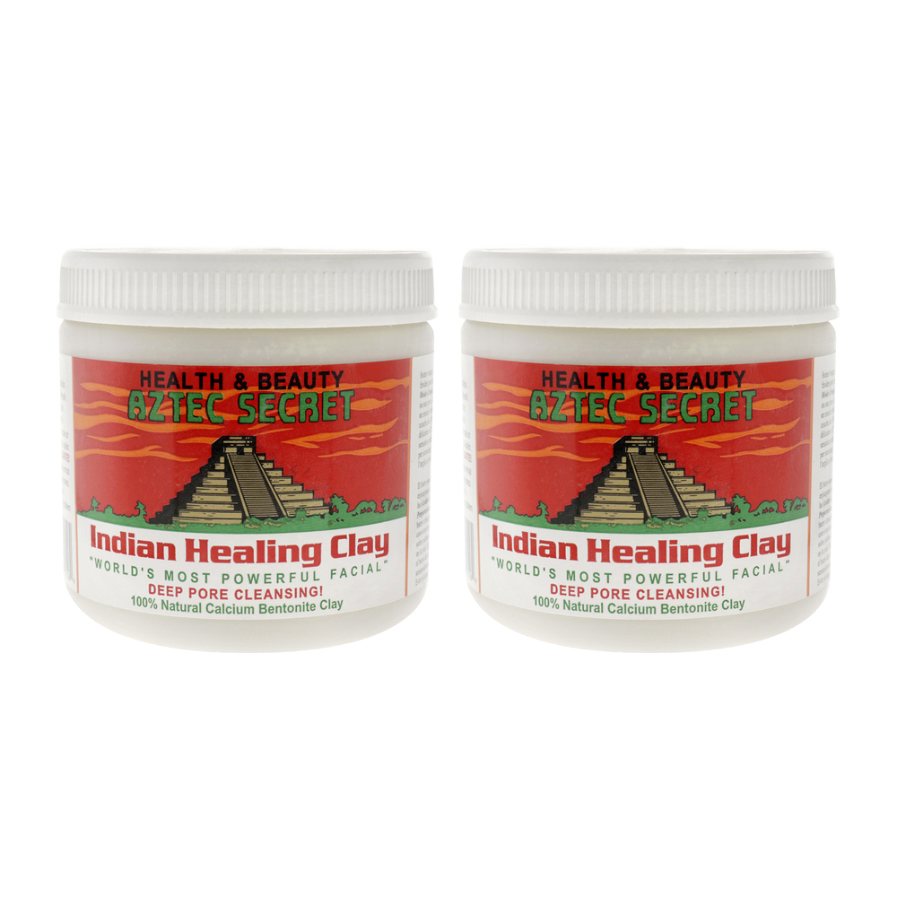 Indian Healing Clay by Aztec Secret for Unisex - 1 lb Clay - Pack of 2